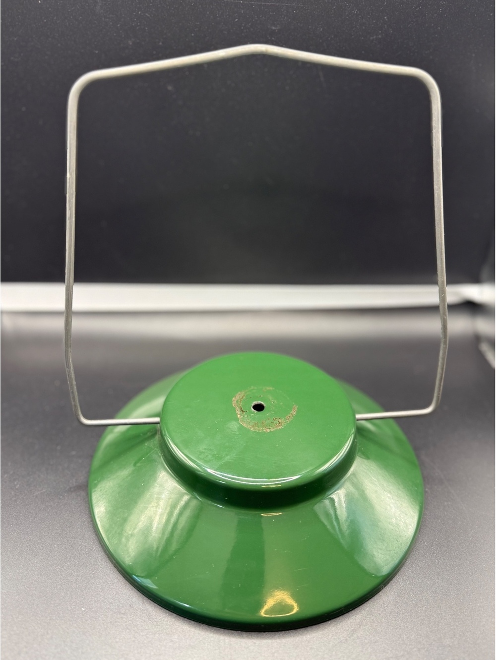Vintage Coleman Propane Lantern Green Vent Cap Top Handle & Brass Nut 5114 5114b